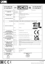 Preview for 22 page of jcb 21-18OS Instructions & User'S Manual