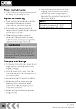 Preview for 16 page of jcb 21-18RS Instructions & User'S Manual