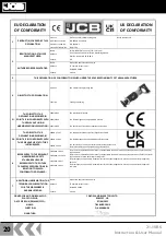 Preview for 20 page of jcb 21-18RS Instructions & User'S Manual