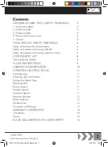 Предварительный просмотр 3 страницы jcb 21-RH1050 Instructions & User'S Manual