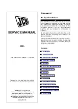 jcb 2DXL Service Manual preview