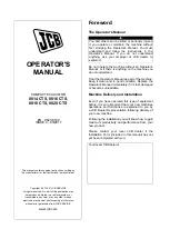 Preview for 3 page of jcb 8014 CTS Operator'S Manual