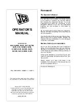 Preview for 2 page of jcb G20 Operator'S Manual