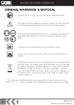 Preview for 2 page of jcb ID750 Instructions & User'S Manual