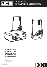 jcb JCB-12-15LI Instructions & User'S Manual preview