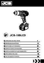 jcb JCB-18BLCD Operating Instructions Manual предпросмотр