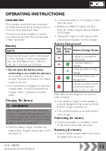 Preview for 14 page of jcb JCB-18BLCD Operating Instructions Manual