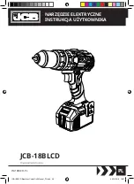 Preview for 44 page of jcb JCB-18BLCD Operating Instructions Manual