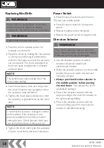 Предварительный просмотр 14 страницы jcb JCB-18CD Instructions & User'S Manual