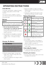 Preview for 13 page of jcb JCB-18JS Instructions & User'S Manual