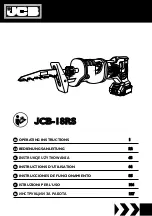 jcb JCB-18RS Instructions & User'S Manual preview