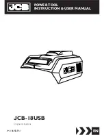 jcb JCB-18USB Instructions & User'S Manual preview