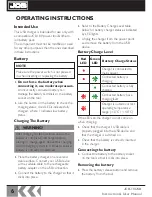 Предварительный просмотр 6 страницы jcb JCB-18USB Instructions & User'S Manual