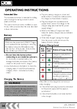 Preview for 14 page of jcb JCB-20BLDD Instructions & User'S Manual