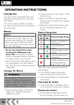 Preview for 14 page of jcb JCB-20ID Instructions & User'S Manual