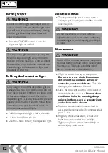 Предварительный просмотр 12 страницы jcb JCB-20IL Instructions & User'S Manual