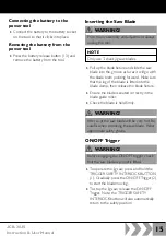 Preview for 15 page of jcb JCB-20JS Instructions & User'S Manual