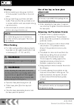 Предварительный просмотр 16 страницы jcb JCB-20JS Instructions & User'S Manual