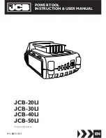 jcb JCB-20LI Instructions & User'S Manual preview