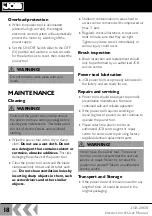 Preview for 18 page of jcb JCB-20OS Instructions & User'S Manual