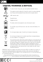 Предварительный просмотр 2 страницы jcb JCB-20USB Instructions & User'S Manual