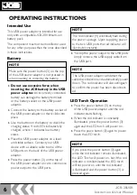 Preview for 6 page of jcb JCB-20USB Instructions & User'S Manual