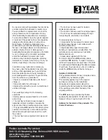 Preview for 18 page of jcb JCB-CD20LI2 Operating Manual