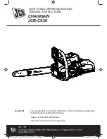 Preview for 1 page of jcb JCB-CS38 Safety And Operating Manual Original Instructions