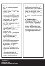 Preview for 10 page of jcb JCB-FCH12Li Safety And Operating Manual