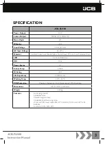 Preview for 3 page of jcb JCB-FLH40 Instruction Manual
