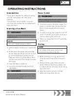 Предварительный просмотр 11 страницы jcb JCB-JS800 Instructions & User'S Manual