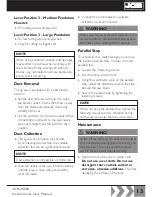 Предварительный просмотр 13 страницы jcb JCB-JS800 Instructions & User'S Manual