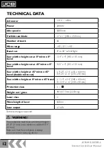 Preview for 12 page of jcb JCB-MS-305SB-L Instructions & User'S Manual