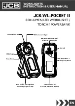 Предварительный просмотр 1 страницы jcb JCB-WL-POCKET II Instructions & User'S Manual