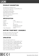 Preview for 2 page of jcb JCB-WL-POCKET II Instructions & User'S Manual