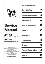 jcb JS130 Service Manual предпросмотр