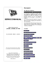 Preview for 1 page of jcb JS145W Service Manual