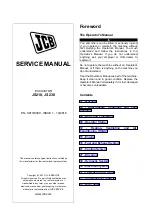 Предварительный просмотр 1 страницы jcb JS210 Service Manual