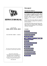 Предварительный просмотр 1 страницы jcb JS220 Service Manual