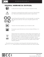 Preview for 2 page of jcb JS800 Instructions & User'S Manual