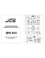 jcb SPX 015 Owner'S Operating Manual предпросмотр