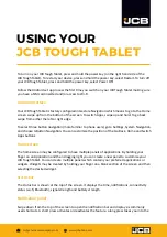 Предварительный просмотр 3 страницы jcb Tough Tablet Quick Start Manual