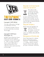 Предварительный просмотр 2 страницы jcb Toughphone User Manual