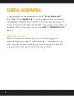 Preview for 8 page of jcb Toughphone User Manual