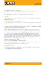 Preview for 15 page of jcb TP231 Quick Start Manual