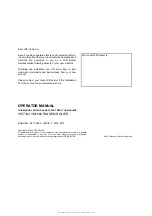 Preview for 2 page of jcb VMT160 Operator'S Manual