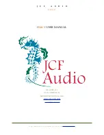 Предварительный просмотр 1 страницы JCF Audio DA8-V User Manual