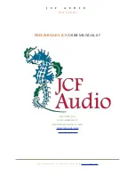 JCF Audio PRELIMINARY JCN User Manual предпросмотр