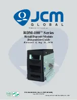 JCM GLOBAL RDM-100 Series Integration Manual предпросмотр