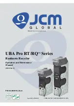 JCM GLOBAL UBA Pro RT Series Operation And Maintenance Manual предпросмотр